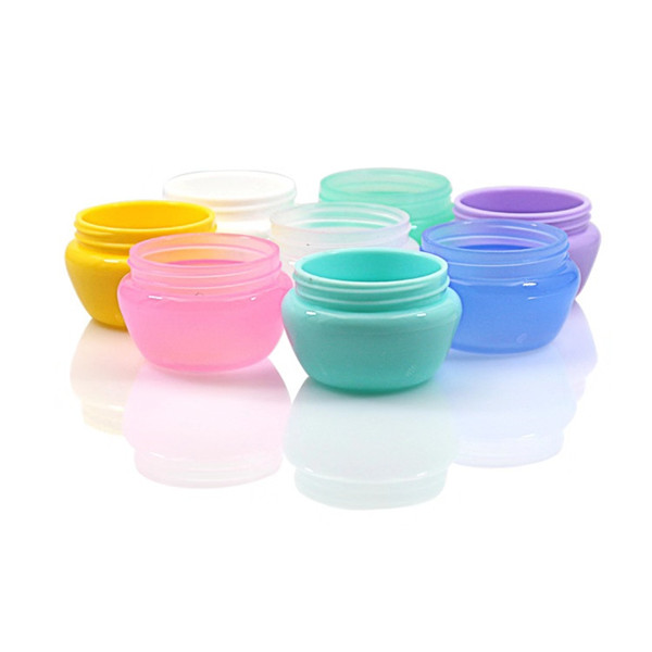 10g Plastic PP jar container with plastic lid cap,facial cream jar, Mushroom sample bottle