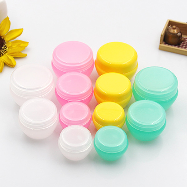 10g Plastic PP jar container with plastic lid cap,facial cream jar, Mushroom sample bottle