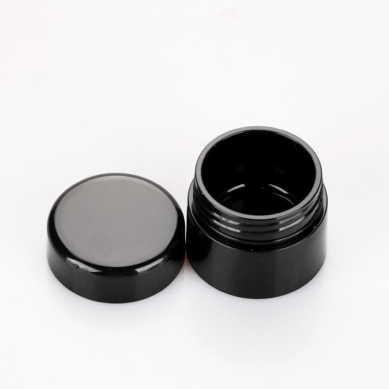 10g cheap custom cosmetic cream plastic jar empty black nail polish bottle in stock