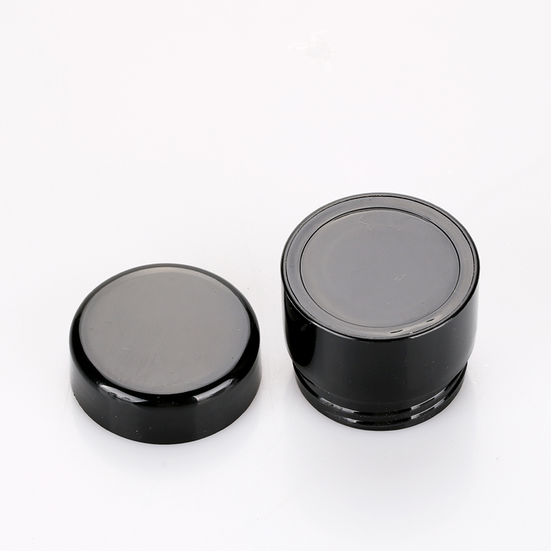 10g cheap custom cosmetic cream plastic jar empty black nail polish bottle in stock