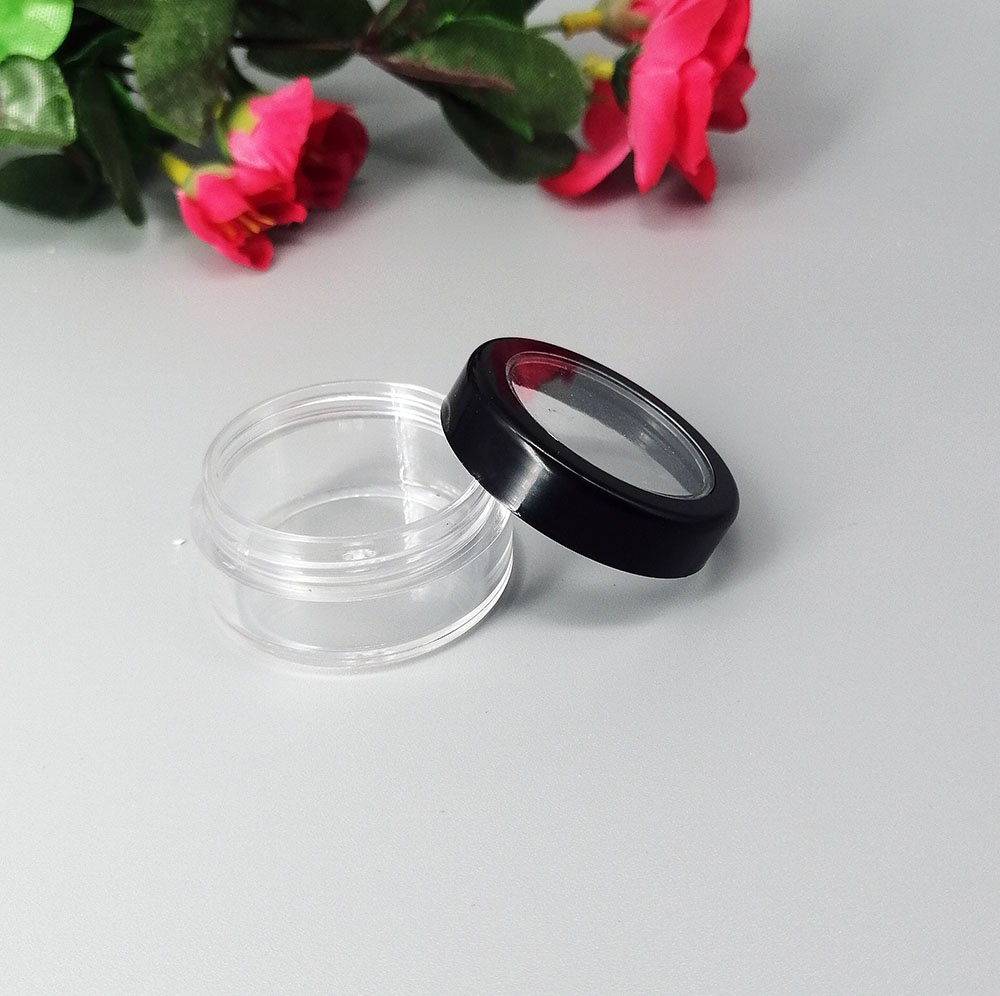 10g cream bottle transparent cosmetics pot empty jar nail art jewelry glitter beads filled storage box Plastic filling bottle