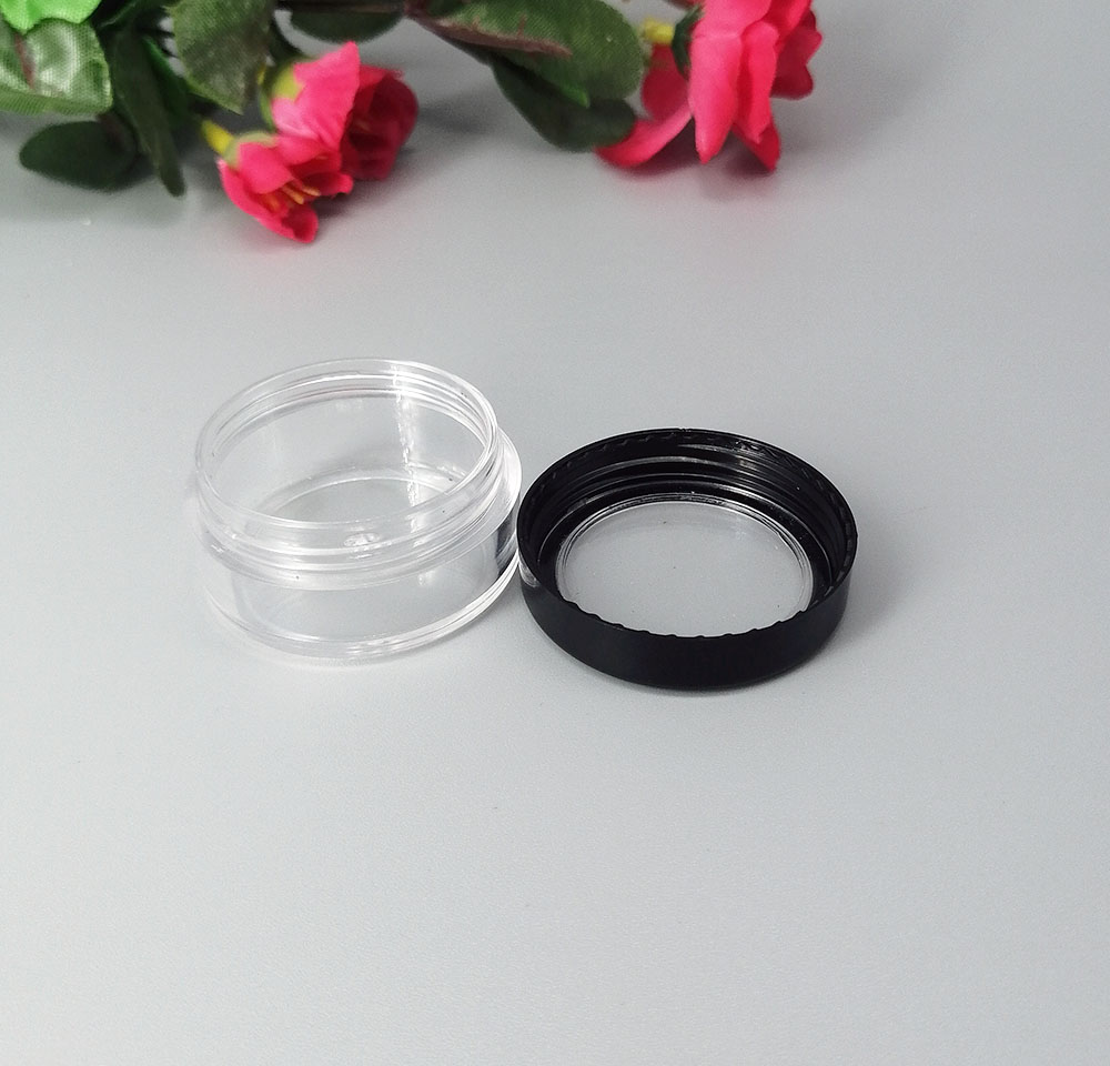 10g cream bottle transparent cosmetics pot empty jar nail art jewelry glitter beads filled storage box Plastic filling bottle