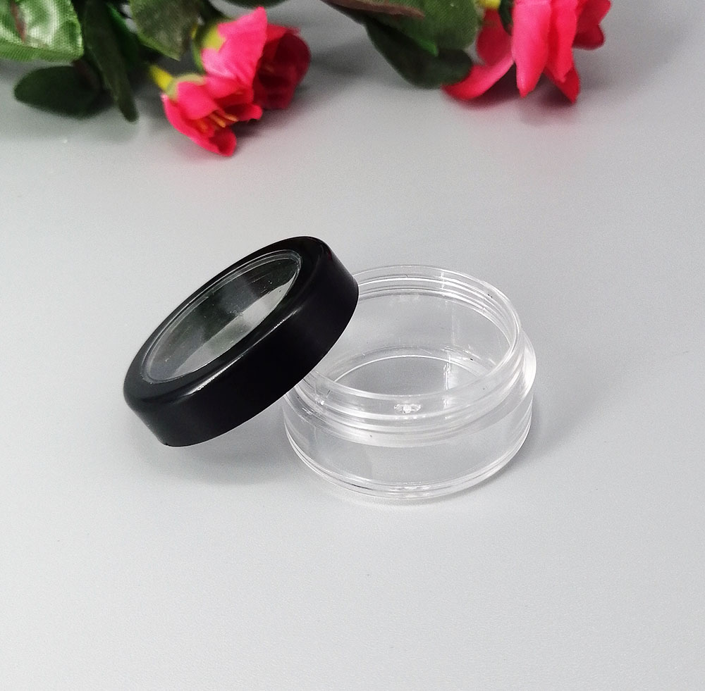 10g cream bottle transparent cosmetics pot empty jar nail art jewelry glitter beads filled storage box Plastic filling bottle