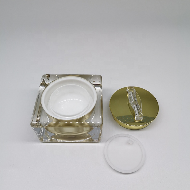 10g custom label luxury acrylic makeup jar empty cosmetic packaging cream jar