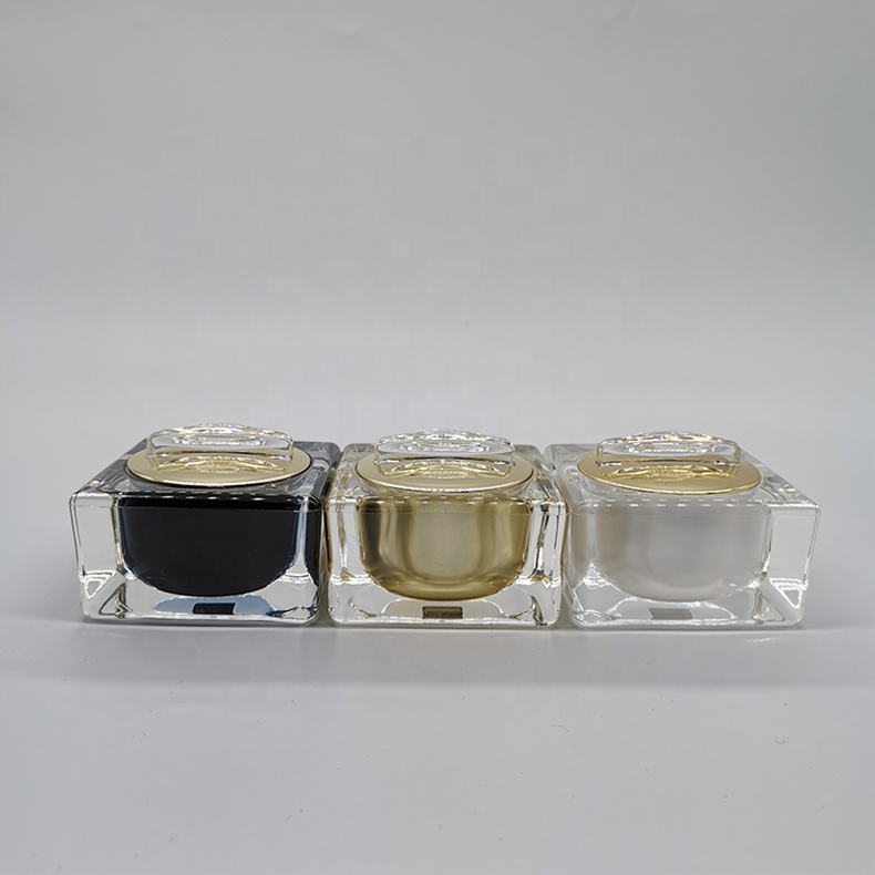 10g custom label luxury acrylic makeup jar empty cosmetic packaging cream jar