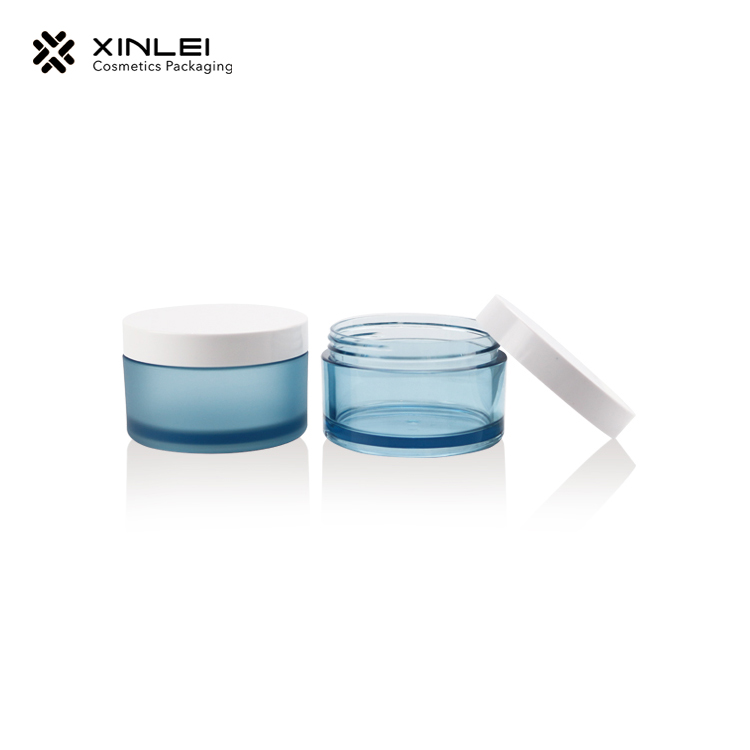 10g empty cosmetic PET clear wide mouth custom plastic jar containers with seal lid