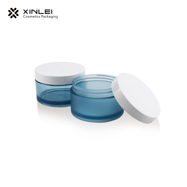 10g empty cosmetic PET clear wide mouth custom plastic jar containers with seal lid