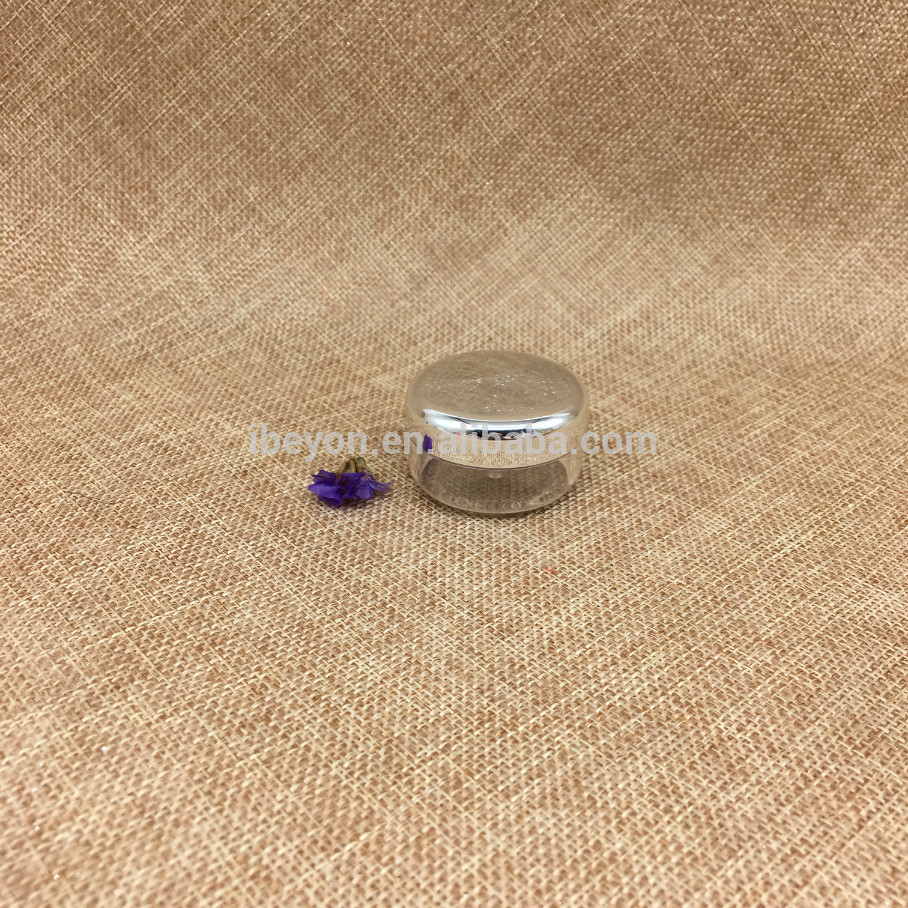 10g empty cosmetic cream silver plating jar