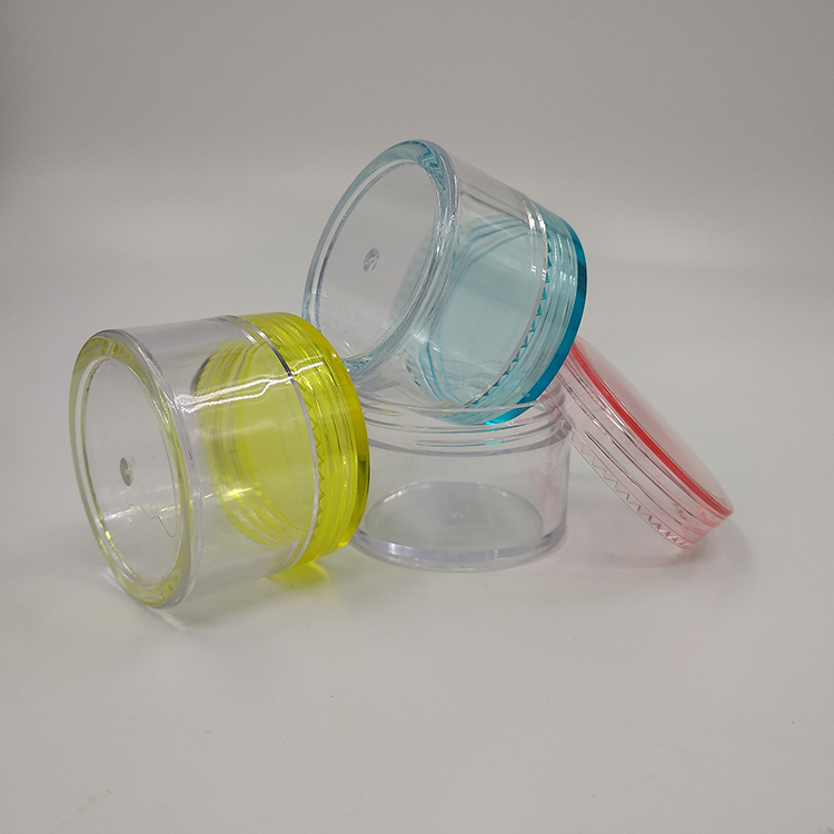 10g empty factory cosmetic plastic cream jar with lid