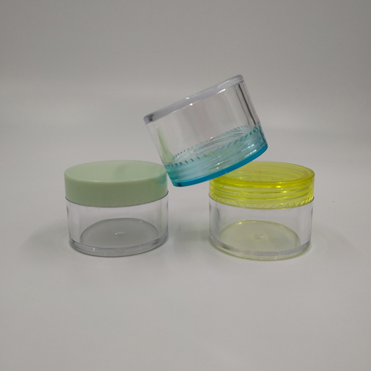 10g empty factory cosmetic plastic cream jar with lid