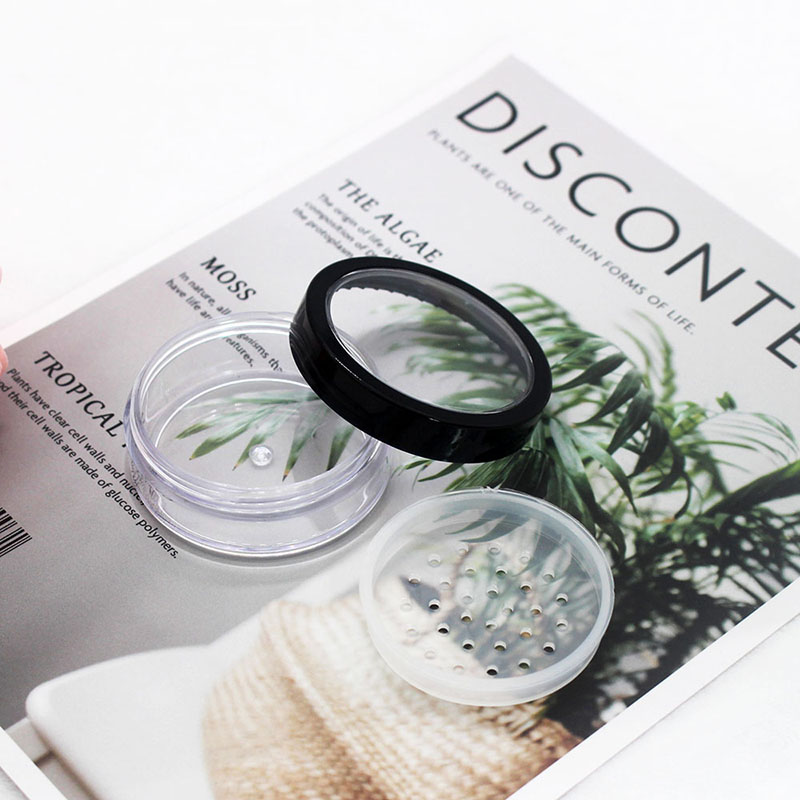 10g empty  loose powder jar with sifter cosmetic container eye shadow powder pot