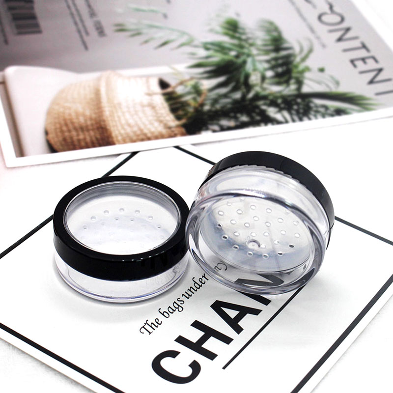 10g empty loose powder jar with sifter cosmetic container eye shadow powder pot