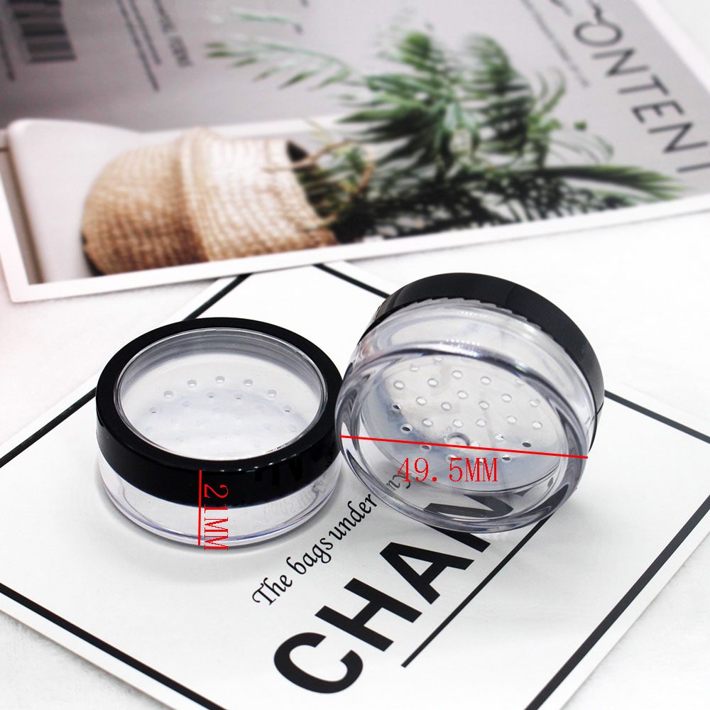 10g empty loose powder jar with sifter cosmetic container eye shadow powder pot