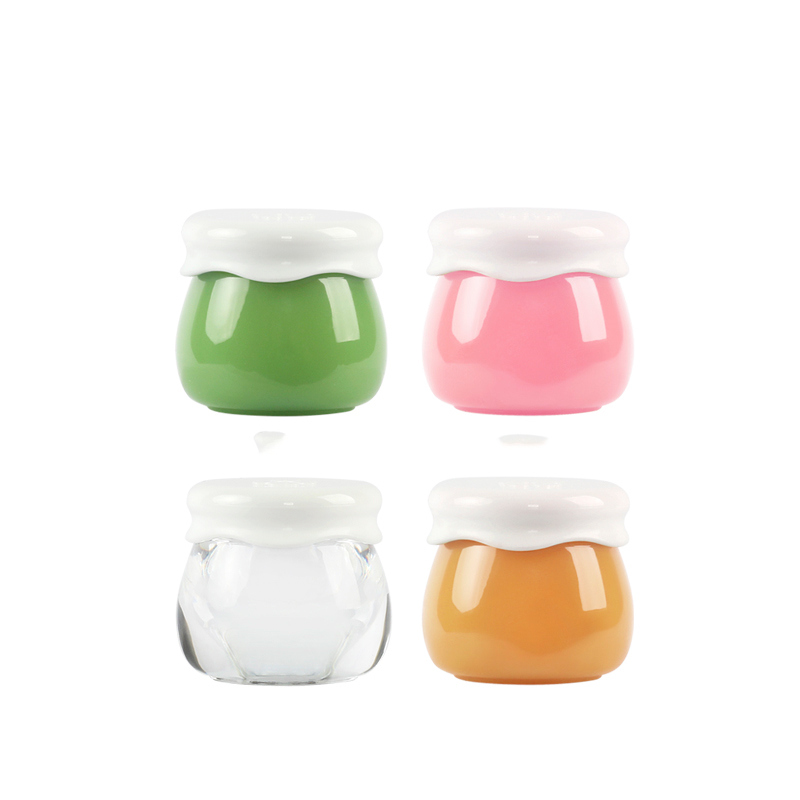 10g empty small cute colorful Acrylic skin care Cream jar sample cute plastic jar