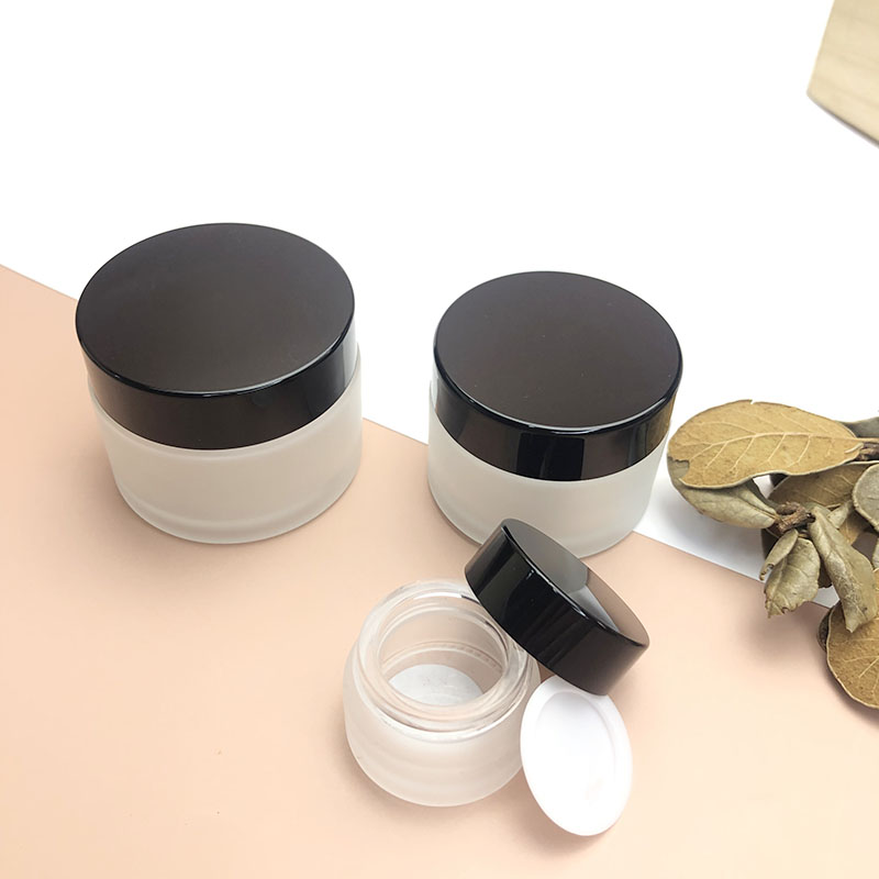 10g glass cream containers cosmetic jar body butter pp cream jar 10g glass jars for creams and lotions