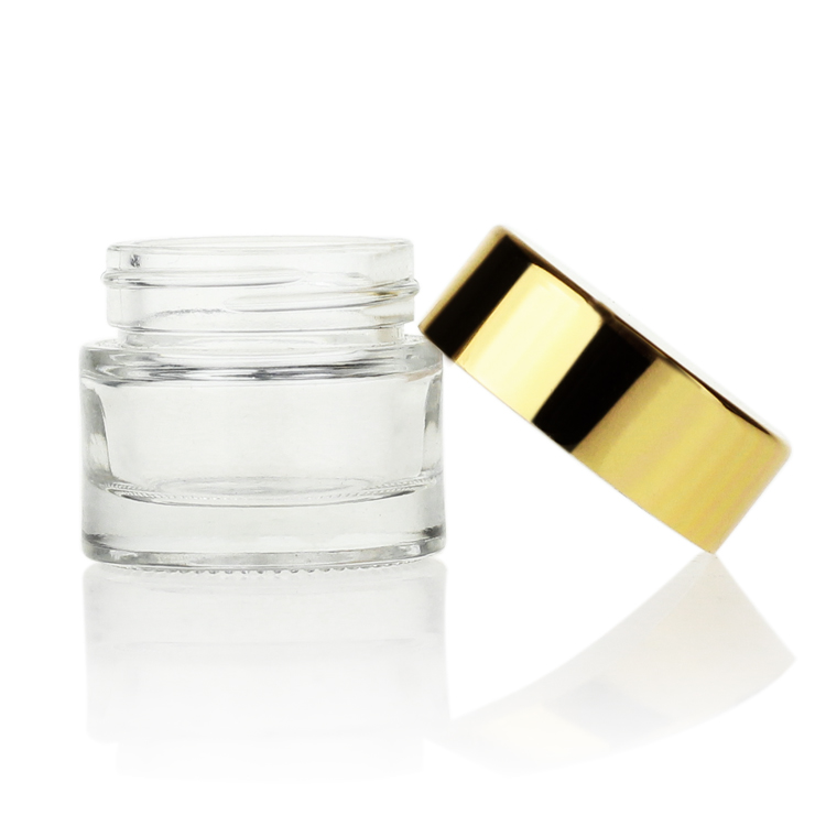 10g glass jar clear cream jar cosmetic packaging glass jar