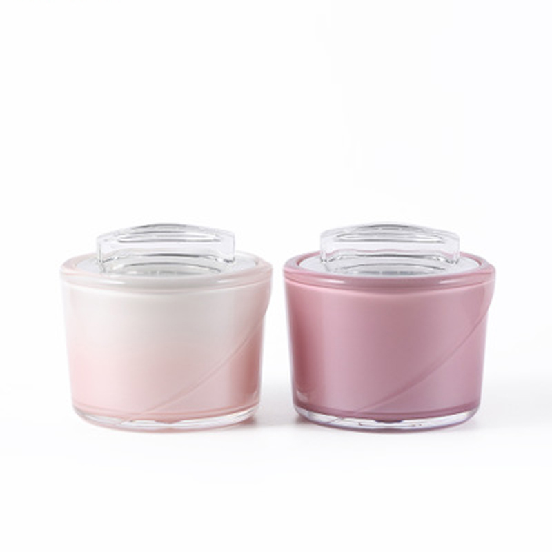 10g in stock ready to ship luxury purple acrylic cream container  for cosmetic packaging plastic cream jar