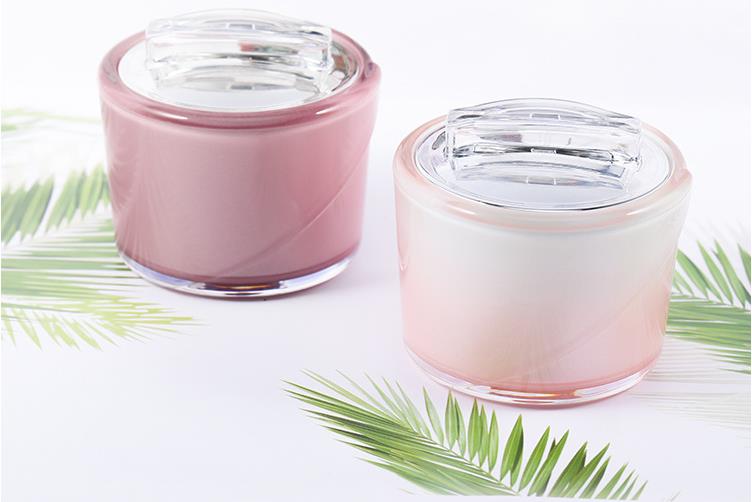 10g in stock ready to ship luxury purple acrylic cream container for cosmetic packaging plastic cream jar