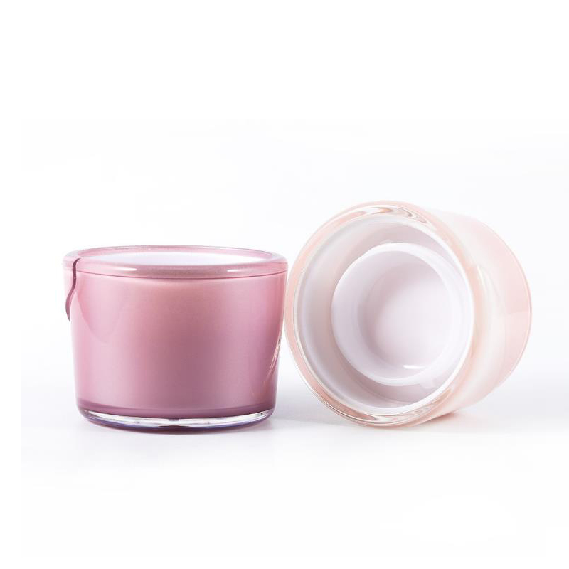 10g in stock ready to ship luxury purple acrylic cream container for cosmetic packaging plastic cream jar