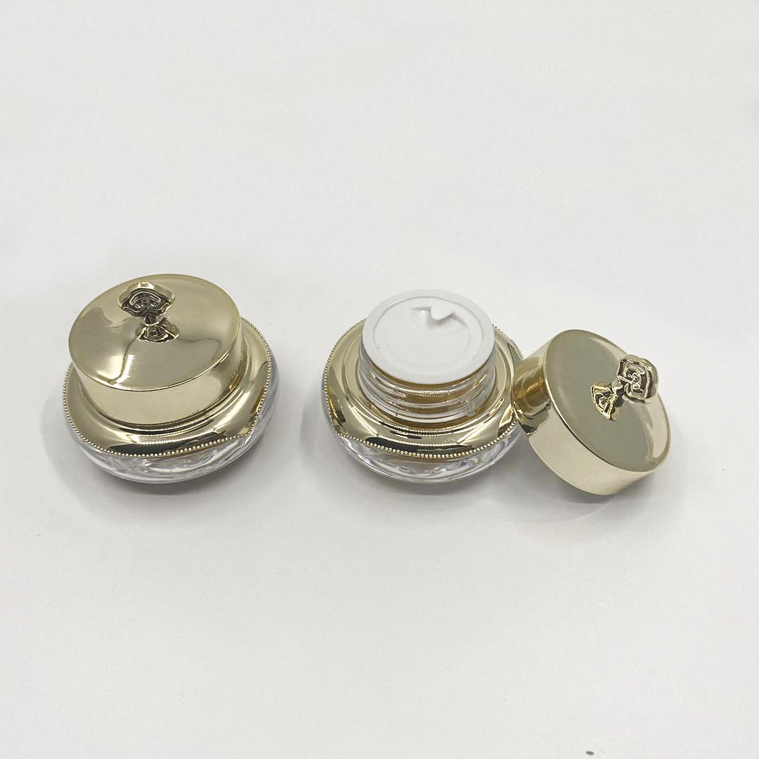 10g luxury cream acrylic crown shape face cream container eye cream bottles packaging plastic cosmetic jars
