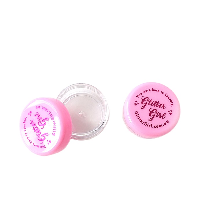 10g pink plastic fancy cosmetic container Pink cosmetic jars