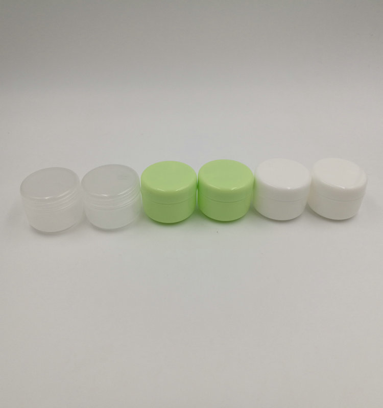 10g plastic colored small cosmetic cream jar empty refillable mini container for eye cream