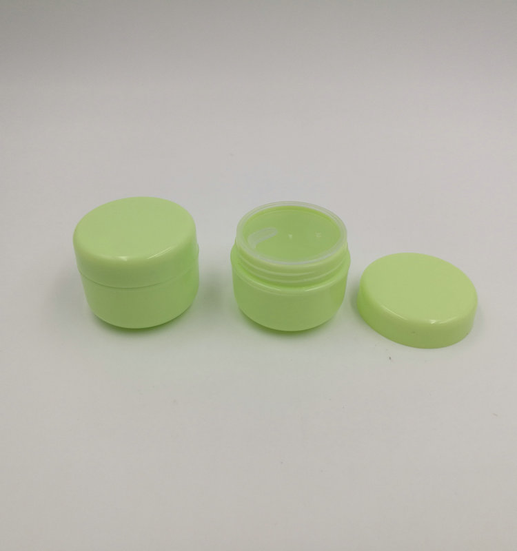 10g plastic colored small cosmetic cream jar empty refillable mini container for eye cream