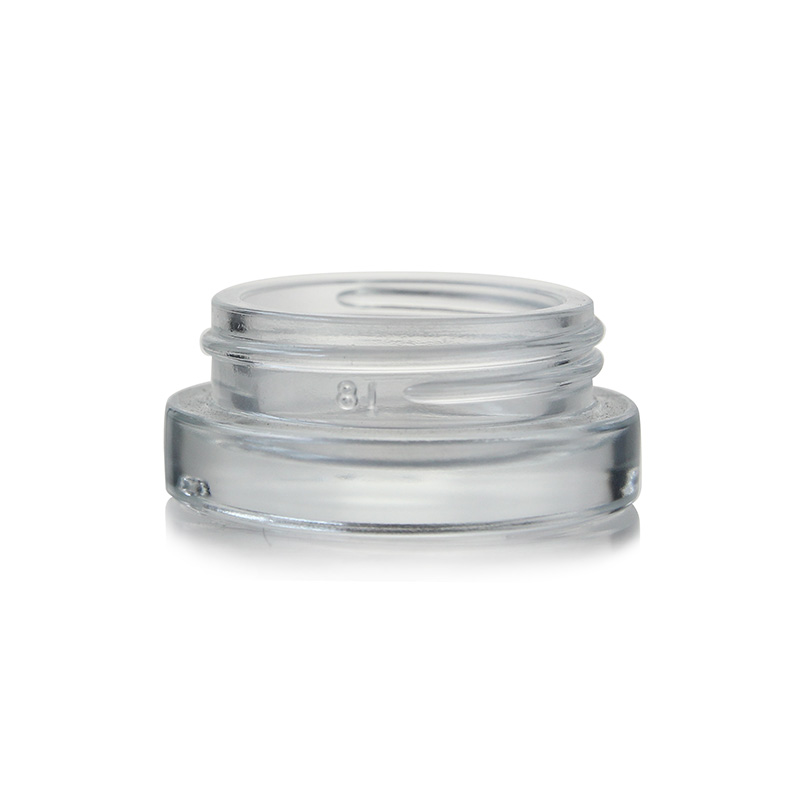 10g small glass jar white lid glass jar matte glass jar