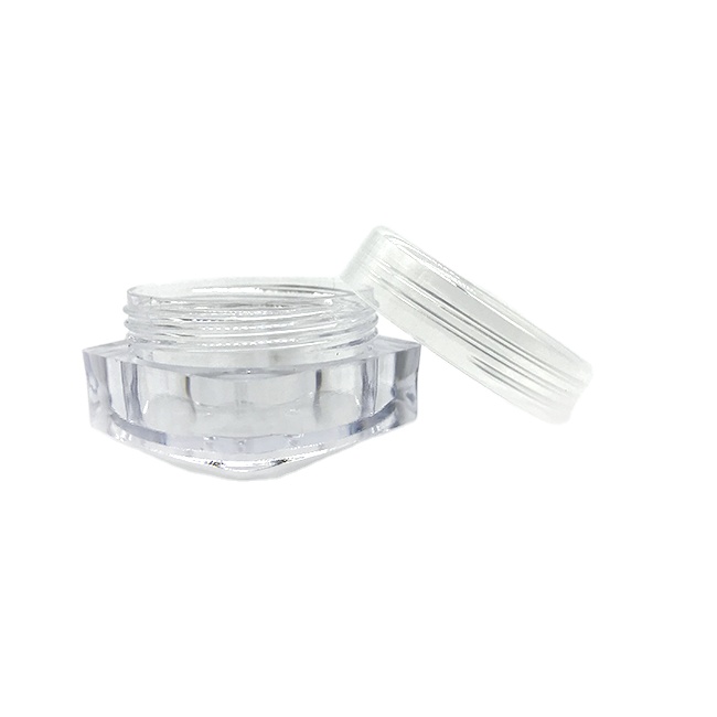 10g square plastic jar eye cream container eye shadow container