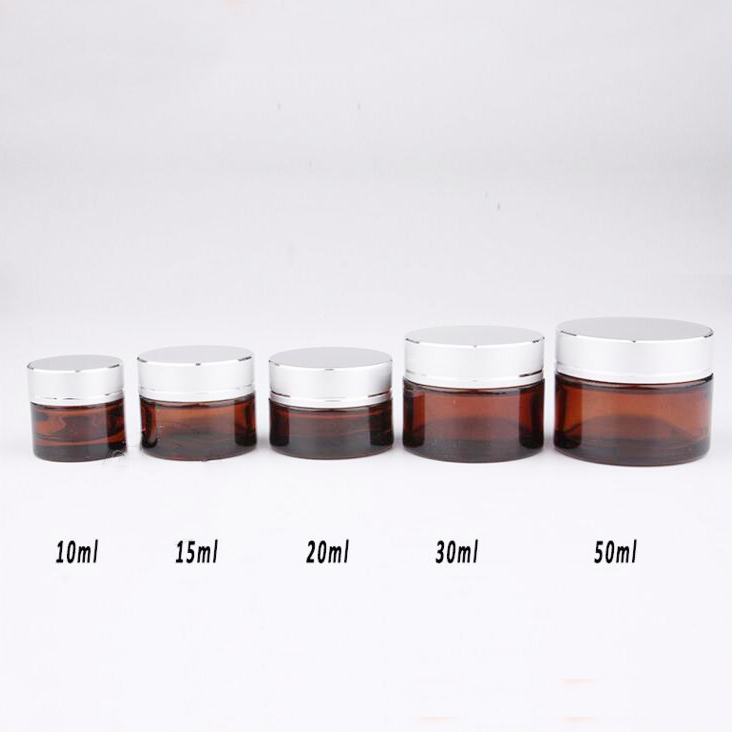 10g storage jar borosilicate glass amber glass jar glass cosmetics jar