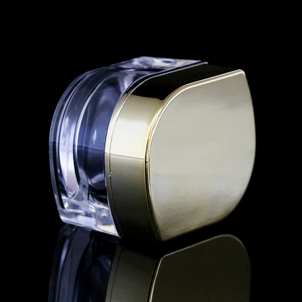 10g thick wall acrylic nail art powder container luxury empty clear uv gel plastic cream jar