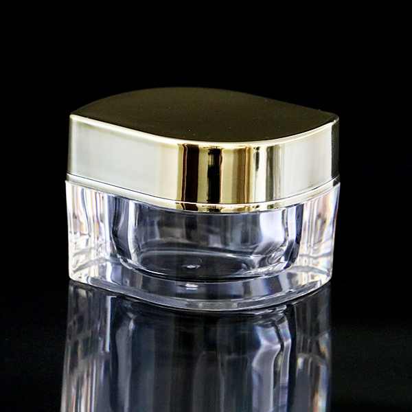 10g thick wall acrylic nail art powder container luxury empty clear uv gel plastic cream jar