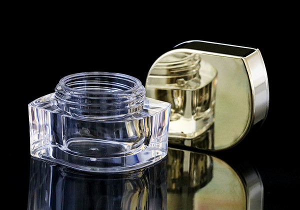 10g thick wall acrylic nail art powder container luxury empty clear uv gel plastic cream jar
