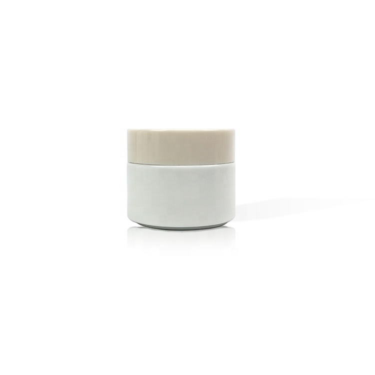 10g white skincare packaging porcelain glass face cream jar