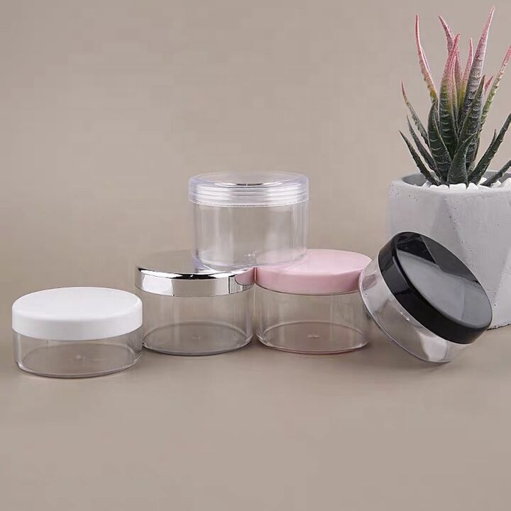 10g20g30g The latest multi-color lid plastic cosmetic loose powder jar with sifter in stock