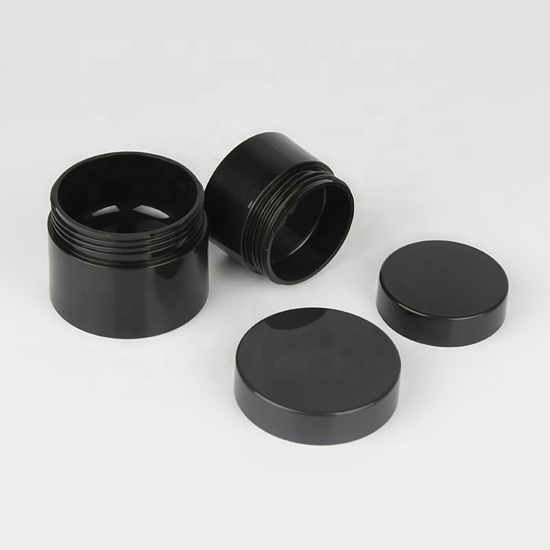 10grams 30grams 50gm black empty cream cosmetic jar  with lids for hair care containers
