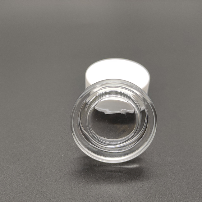 10ml 0.4oz cosmetics wide mouth cream glass jars empty 9ml 0.3oz glass square cbd hemp container with child resistant cap