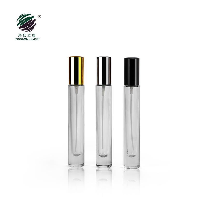 10ml 10 ml heavy wall thick bottom cylinder perfume roller bottle empty refillable glass spray bottle for perfume