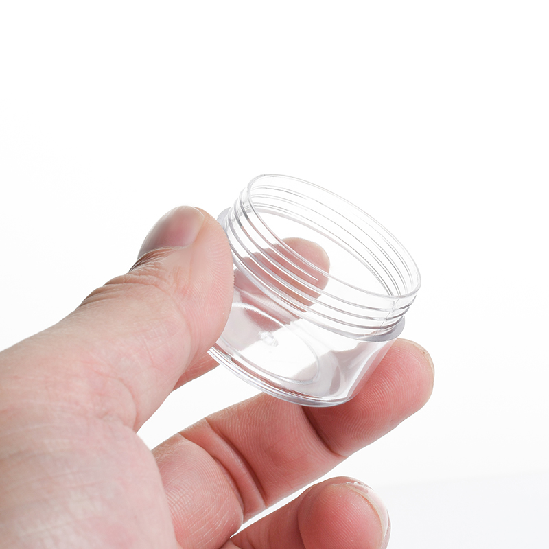 10ml/10g 15ml/15g 20ml/20g Empty Cosmetic Jar Clear Plastic Jar for Lip Balm, Eyeshadow and Other Beauty Products
