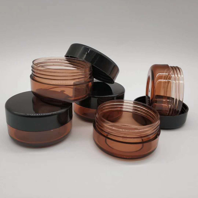 10ml 10g amber brown cosmetic jar