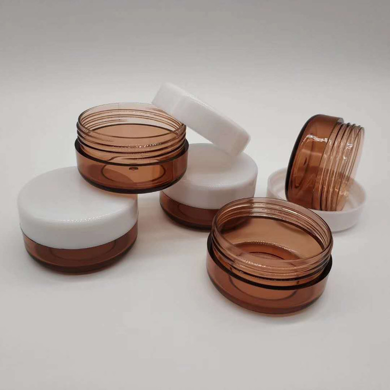 10ml 10g amber brown cosmetic jar