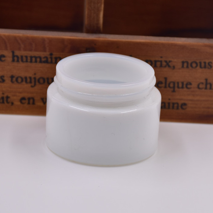 10ml 10g white screw cap eye caream jar cosmetic container for skin care sample testing glass bottle empty makeup jars with lids