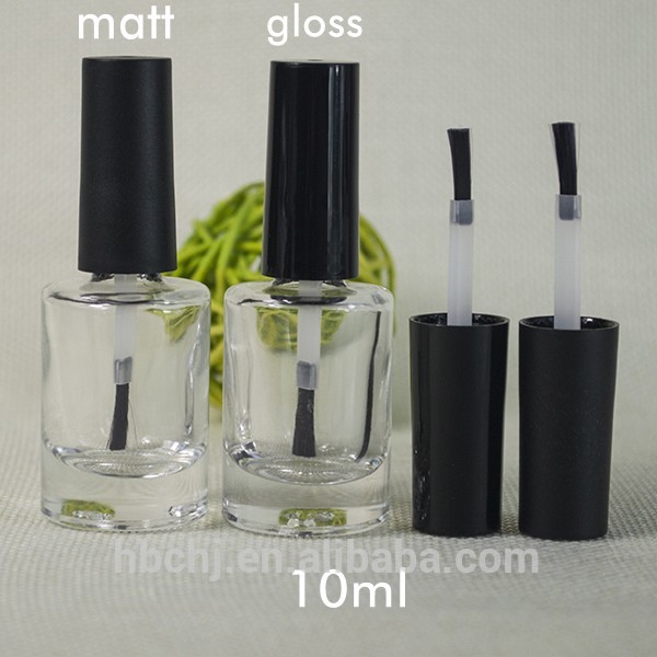 10ml 12ml UV Gel Polish Round Cylinder Glass Bottle For nail polish with 13/415 neck
