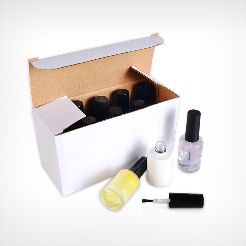 10ml 12ml UV Gel Polish Round Cylinder Glass Bottle For nail polish with 13/415 neck