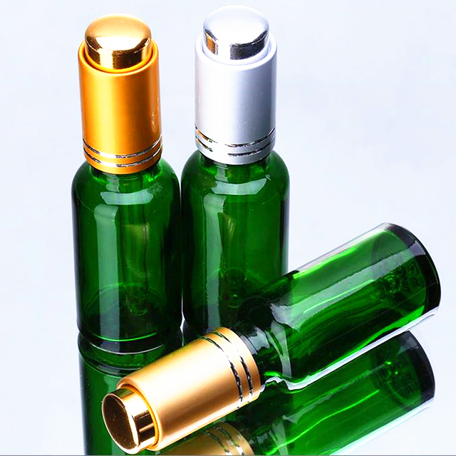 10ml 15 ml 30ml 30 ml 50 ml rotary drip pump automatic black frosted matte round essential oil vacuum serum bottle pump dropper