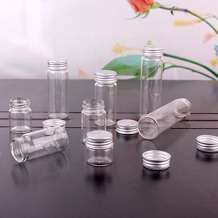 10ml 15ml 20ml 25ml 30ml 40ml 60ml borosilicate candy glass bottle with screw gold lid