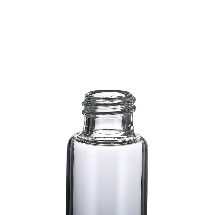 10ml 15ml 20ml 25ml 30ml Essential oil glass dropper bottle with white press button dropper cap cosmetic essence dropper bottles