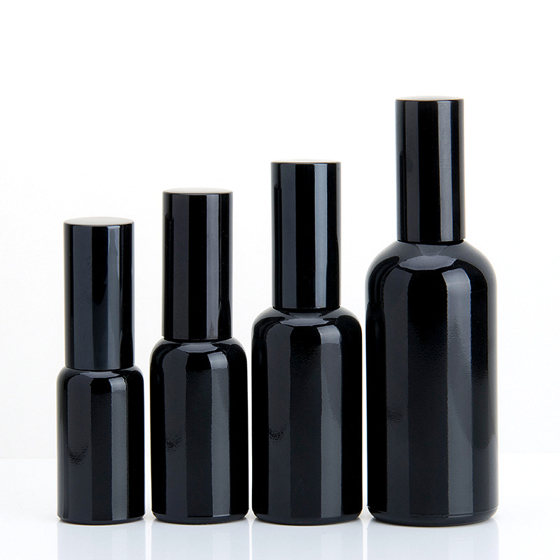 10ml 15ml 20ml 30 ml 50ml 100ml black spray pump glass perfume bottles with pump sprayer