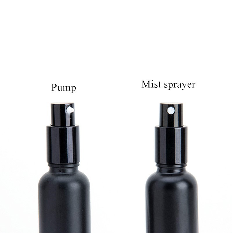 10ml 15ml 20ml 30 ml 50ml 100ml black spray pump glass perfume bottles with pump sprayer
