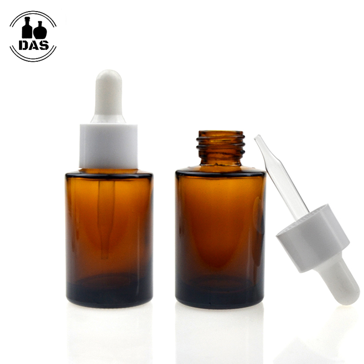 10ml 15ml 20ml 30ml 50ml 100ml 1oz Amber Clear Frosted Slope Flat Shoulder Cosmetic Serum Glass Essential Oil Dropper Bottle